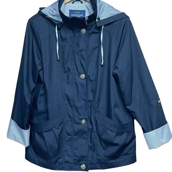 Mackintosh New England Jackets & Blazers - Mackintosh New England Nautical Navy Rain Jacket Classic Size Medium
